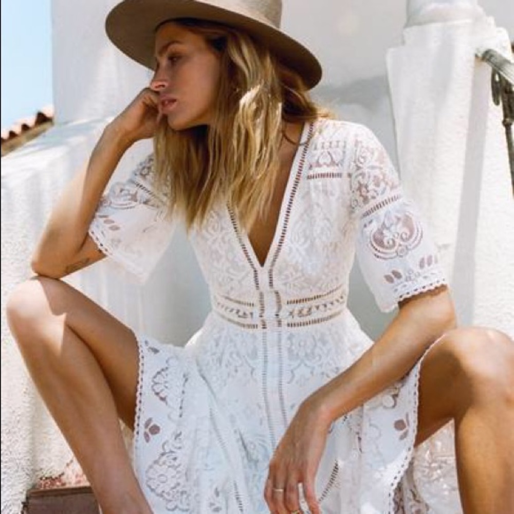 NWT Spell and the Gypsy Clover Lace Gown XS